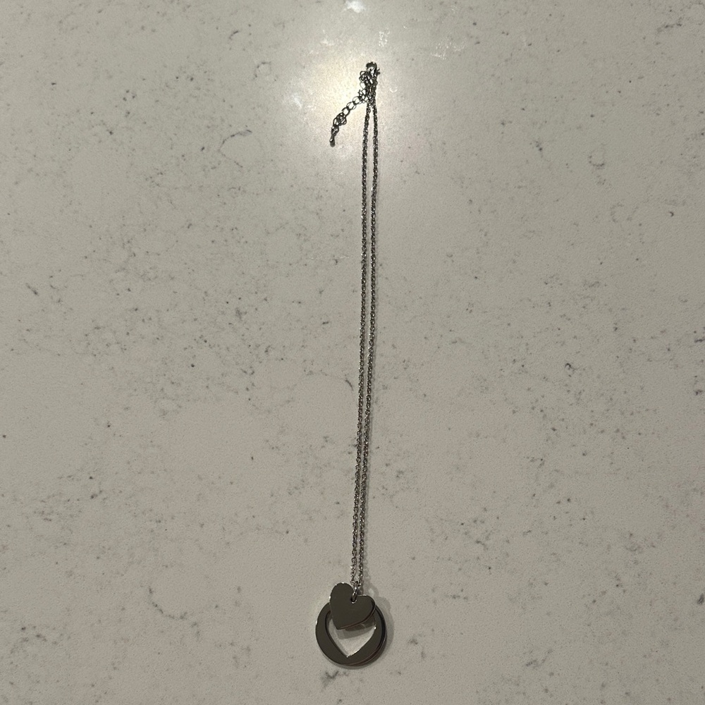 Silver Heart Pendant Necklace